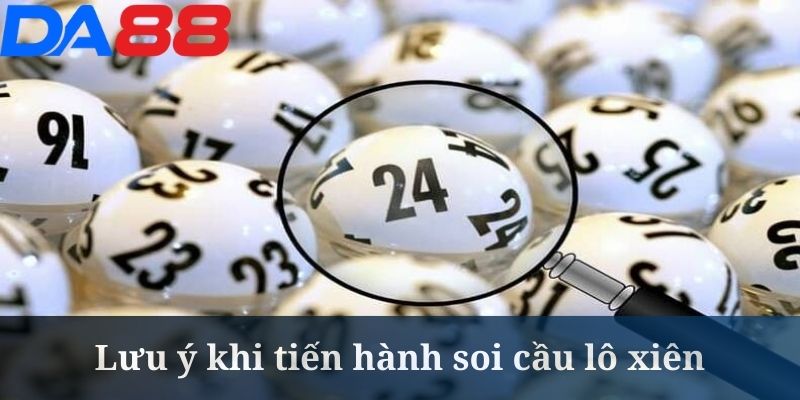 Người chơi không nên quá phụ thuộc vào kỹ thuật soi cầu lô xiên 